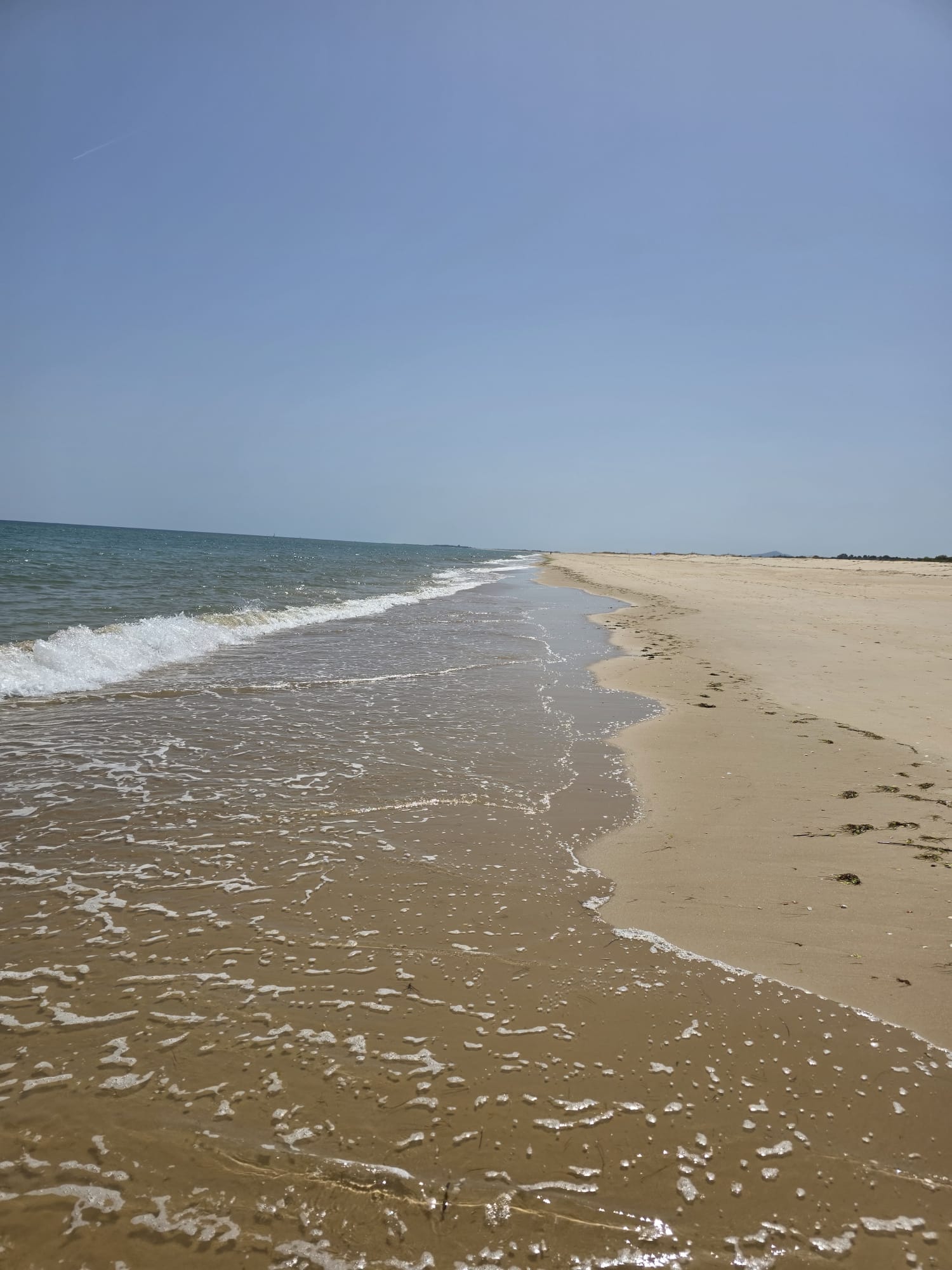 Praia de Cabanas junto ao oceano