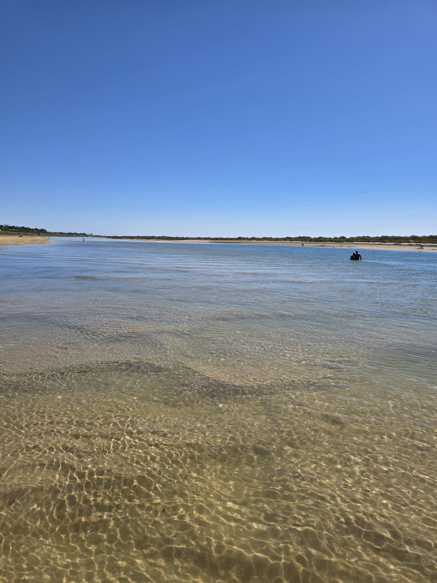 Águas cristalinas da Ria Formosa