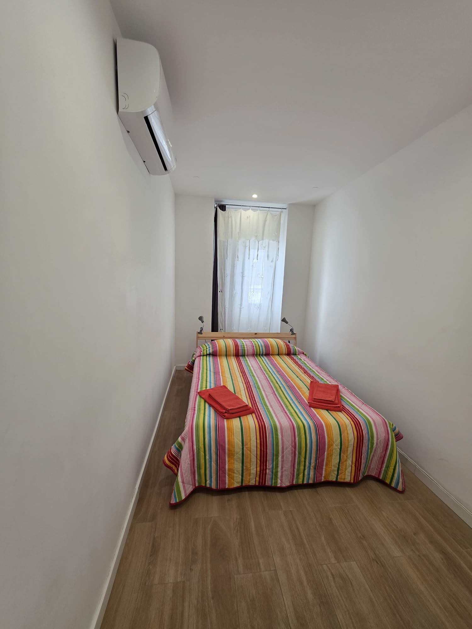 T2 striped bedroom